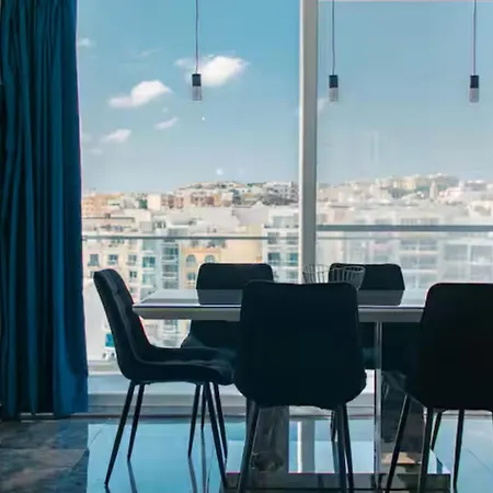 2-br Duplex Penthouse Spinola Sea View Balcony
