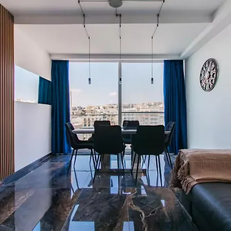 2-br Duplex Penthouse Spinola Sea View Balcony Lejlighed