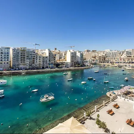 2-br Duplex Penthouse Spinola Sea View Balcony * Saint Julian's
